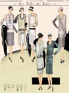 Fashion dresses in spring 1928