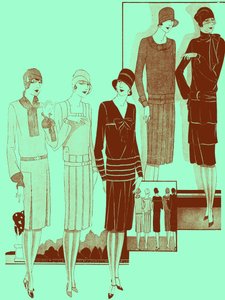 Fashion: dresses in spring 1928
