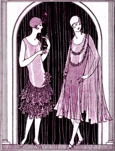 Fashion: Evening Dresses in May 1925 by Unbekannter Künstler