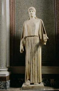 Female Figure Wearing a Peplos, Greek by Unbekannt