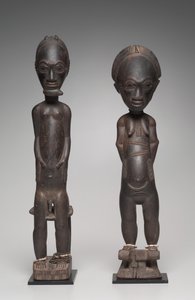 Figure pair, late 1800s to early 1900s by Unbekannt