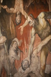 Fresco depicting hell, Florence, Italy by Unbekannt