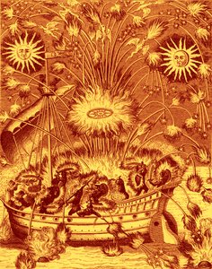Fireworks on the Water by Unbekannter Künstler