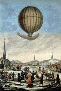 First Montgolfier Balloon Ascent in Annonay by Unbekannter Künstler