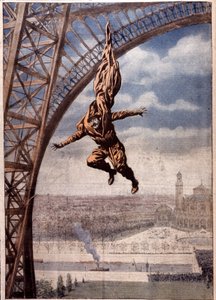 Franz Reichelt Died Testing His "Parachute Coat" from Eiffel Tower by Unbekannter Künstler