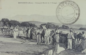 French Legionnaire Colonial Soldiers on Patrol Near the Atlas Mountains, Morocco by Unbekannter Künstler