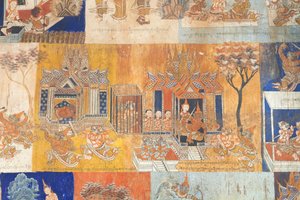 Frescoes Adorning the Walls of Wat Bo by Unbekannter Künstler