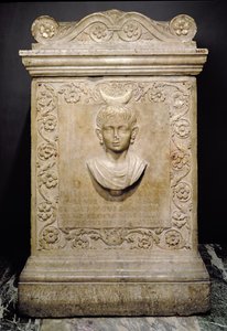 Funerary Stele of a Ten Year Old Girl Called Julia Victorina, Roman by Unbekannt