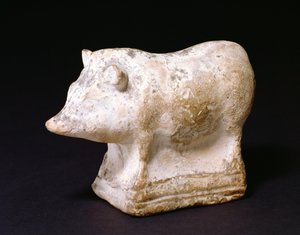 Pig rattle from Eleusis, Greece, 410-380 BC