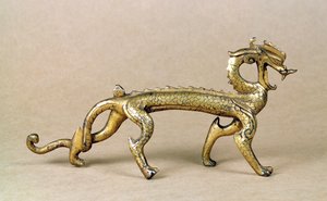 Gilt Bronze Sea Dragon, Six Dynasties Period by Unbekannt
