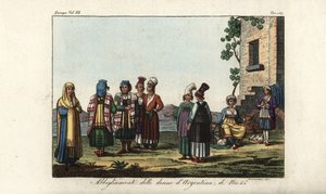 Greek and Italian female costume