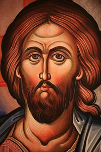 Greek Orthodox Icon Depicting Christ by Unbekannt