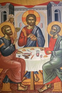 Greek Orthodox Trinity icon, Thessaloniki, Greece
