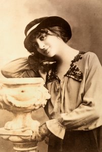 Half-length portrait of a young woman