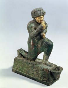 Hammurabi, king of Babylon, praying before a sacred tree, c.1750 BC by Unbekannt