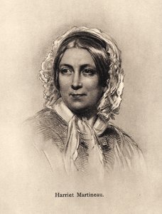 Harriet Martineau - portrait by Unbekannter Künstler