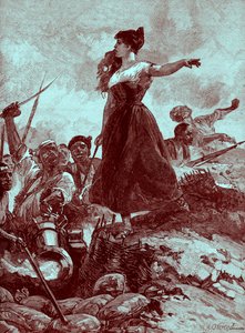 Heroism of the Maid of Saragossa, Spain