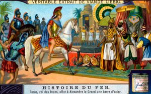 History of Iron: King Porus and Alexander the Great by Unbekannter Künstler
