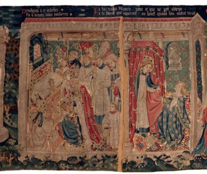 History of Saint Piat and Saint Eleuthère, Also Called Tapestry of Arras. Ordered from Canon Toussaint Prier, Chaplain of the Duke of Burgundy, Late 14th-Early 15th Century. 22m x 2m. (Detail) by Alec Hunter