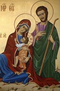 Holy family icon, Madrid, Spain