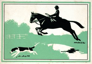 Horse-riding by Unbekannter Künstler