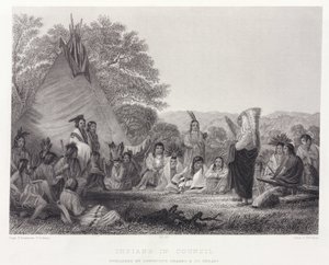 Indians in Council, North America