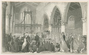 Interior of Trentham Church by Unbekannt