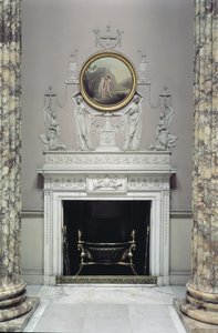 Interior of the Marble Hall, Kedleston Hall, Derbyshire (photo)