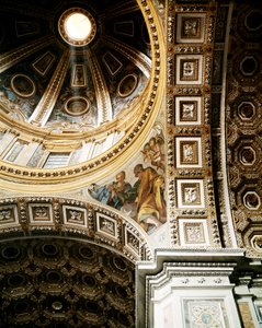 Interior view of the dome of St. Peter