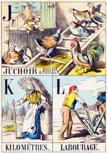 J K L: Juchoir a Poules, Kilometres, Labourage - 