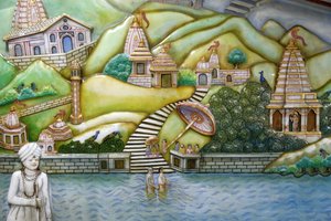 Jalaram Prathna Hindu Temple, Leicester: Artwork Depicting Jalarambapa