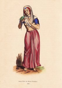 Girl from the Himalayan Mountains by Unbekannter Künstler