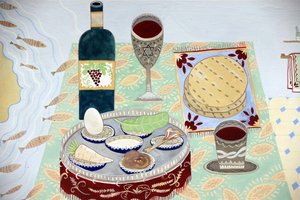 Jewish Museum of Switzerland, Basel, A Table Set Up for a Passover Seder
