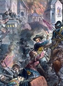 Johann Tserclaes Fighting at the City of Magdeburg by Unbekannter Künstler