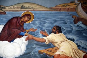 Virgin Mary Rescuing a Shipwrecked Sailor