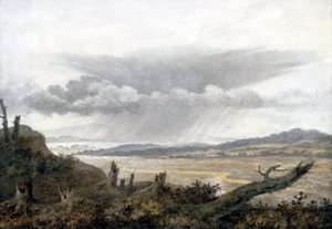 Landscape and cloud study by Luke Howard, c 1808-1811 by Unbekannter Künstler