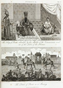 The King and Queen of Persia, circa 1810-1829 by Unbekannt
