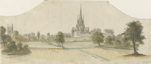 Lichfield Cathedral - East View by Unbekannt