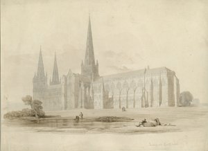 Lichfield Cathedral - South East View by Unbekannt