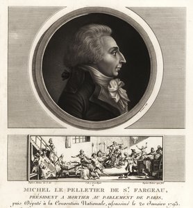 Louis-Michel le Peletier, Marquis of Saint-Fargeau, French politician and martyr of the French Revolution by Unbekannt