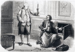 Louis XVI enlightens the locksmith Francois Germain by Unbekannt
