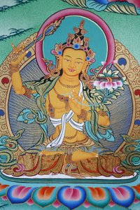 Manjushri, divinity of knowledge, Kopan monastery, Kathmandu, Nepal