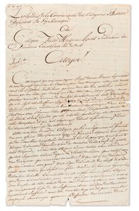 Manuscript letter signed 