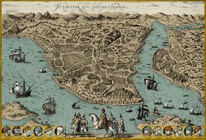 Map of Constantinople