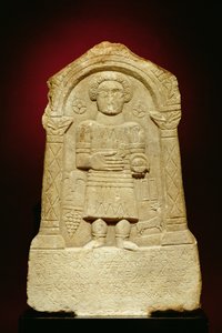Marble funerary stele, with Greek inscription, Roman, 3rd century BC by Unbekannt