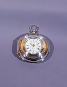 Marine watch, in silver pair-case, by John Harrison and Son