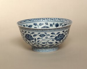 Ming Blue and White Bowl by Unbekannt