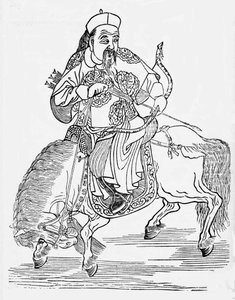 Mongol archer on horseback by Unbekannt