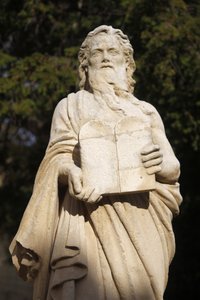 Moses statue in Salon-de-Provence, France
