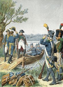 Napoleon I on Lobau Island with André Massena (1809)